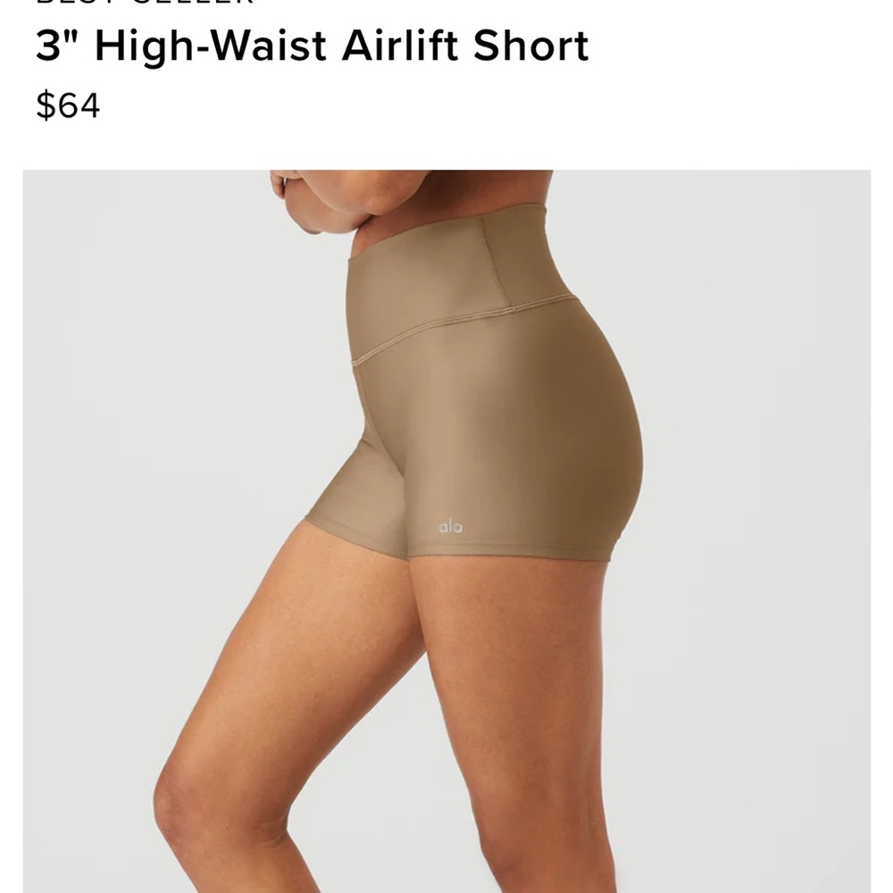 ALO Yoga workout set! XS top and bottom (Gravel Color)